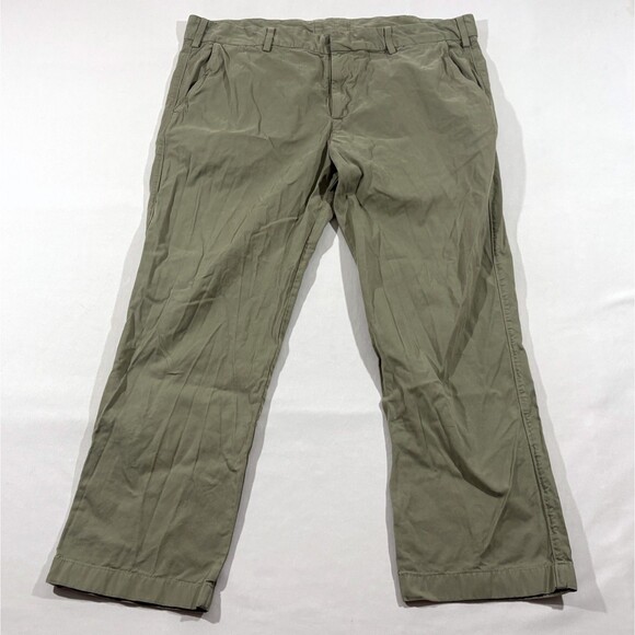 Save Khaki United SKU Pants Army Green Mens 38x27 Cotton Chino Straight Leg USA - Picture 1 of 10